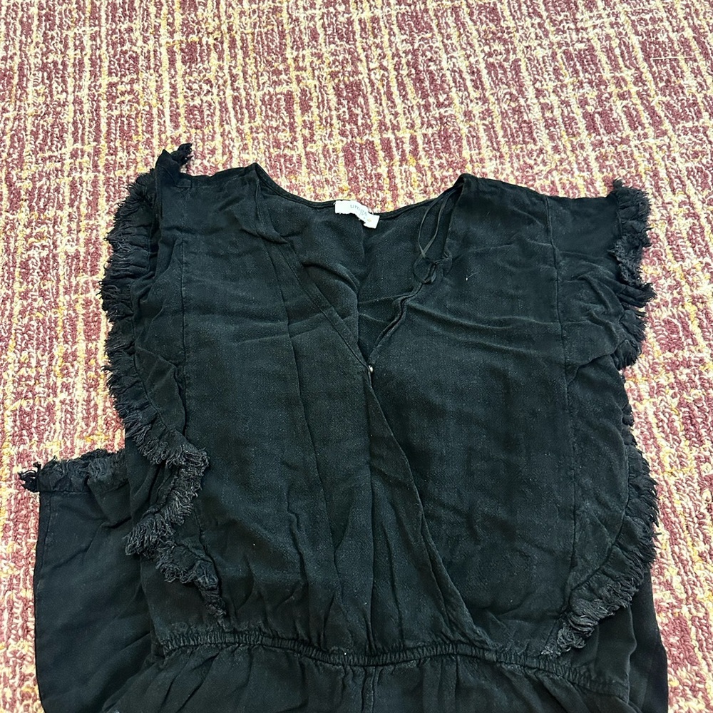 Umgee Black Ruffled Jumpsuit